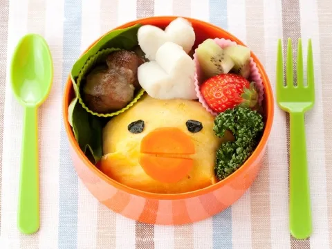 Snapdishの料理写真:ひよこオムライス弁当|ヤマサ醤油公式アカウントさん