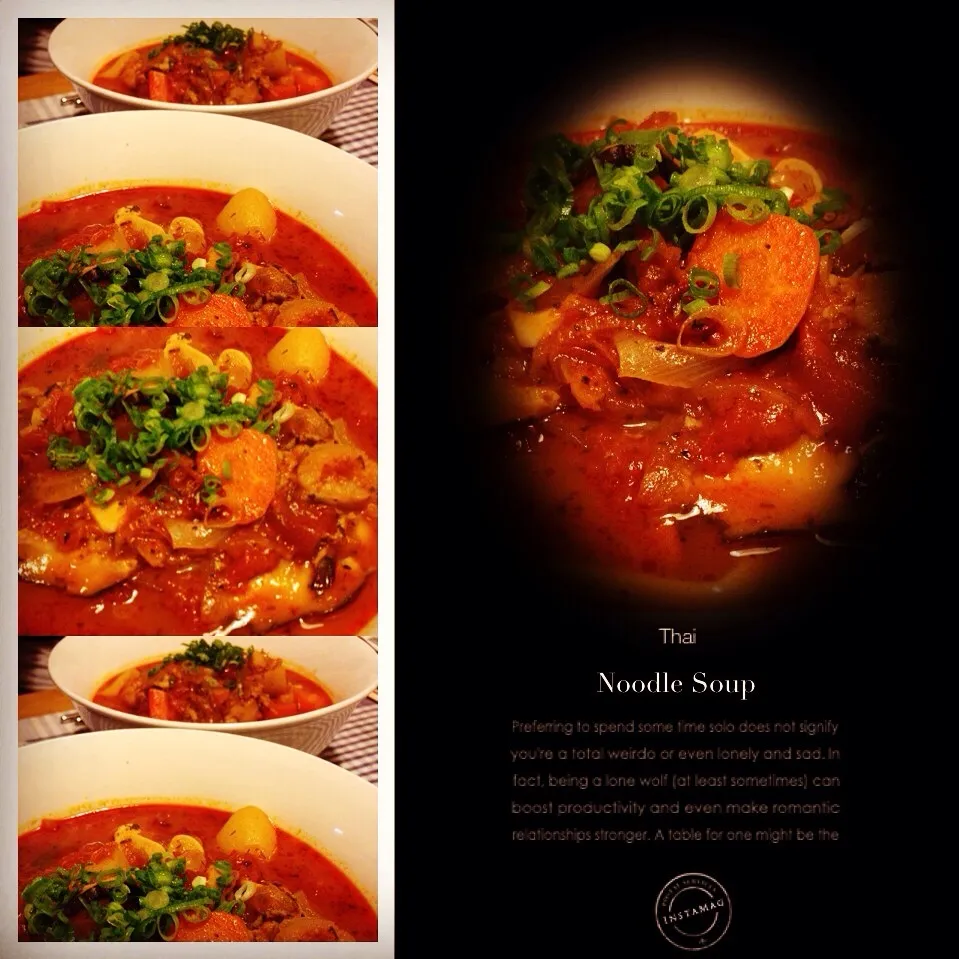 Tomato Based Thai Fish Soup with Udon Noodles|Emanuel Hayashiさん