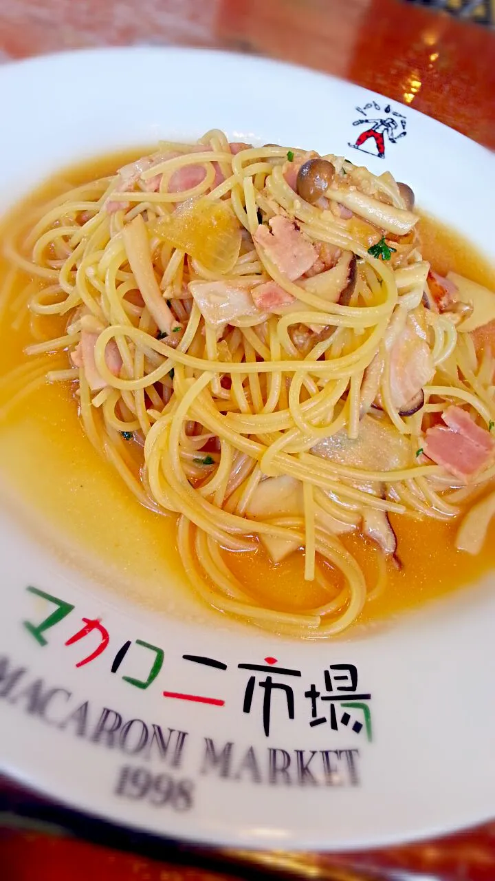 きのことベーコンの和風パスタ|じょうさん