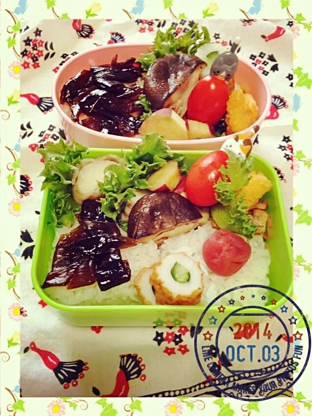 Snapdishの料理写真:2014/10/3  お弁当|もっさんさん