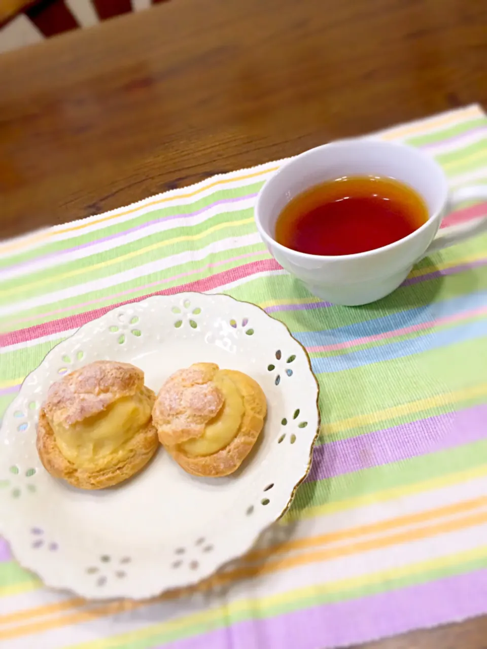 シュークリーム！うまく膨らまなかった（ *_* ）|ゆきこさん