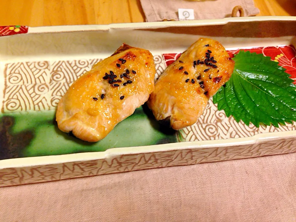 鮭の味噌照り焼き|ポンさん