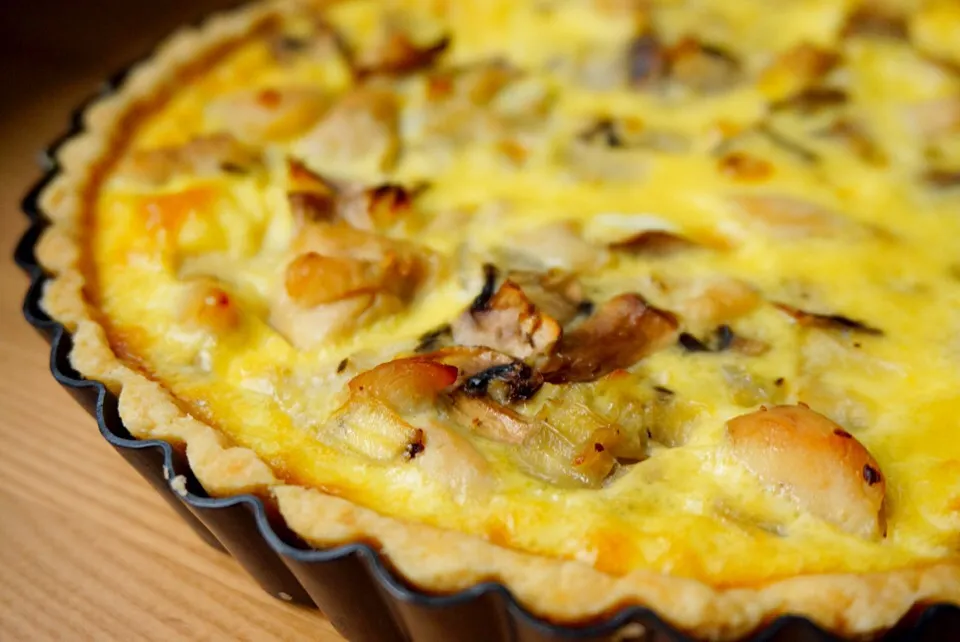 Chicken mushroom quiche|麻糬さん