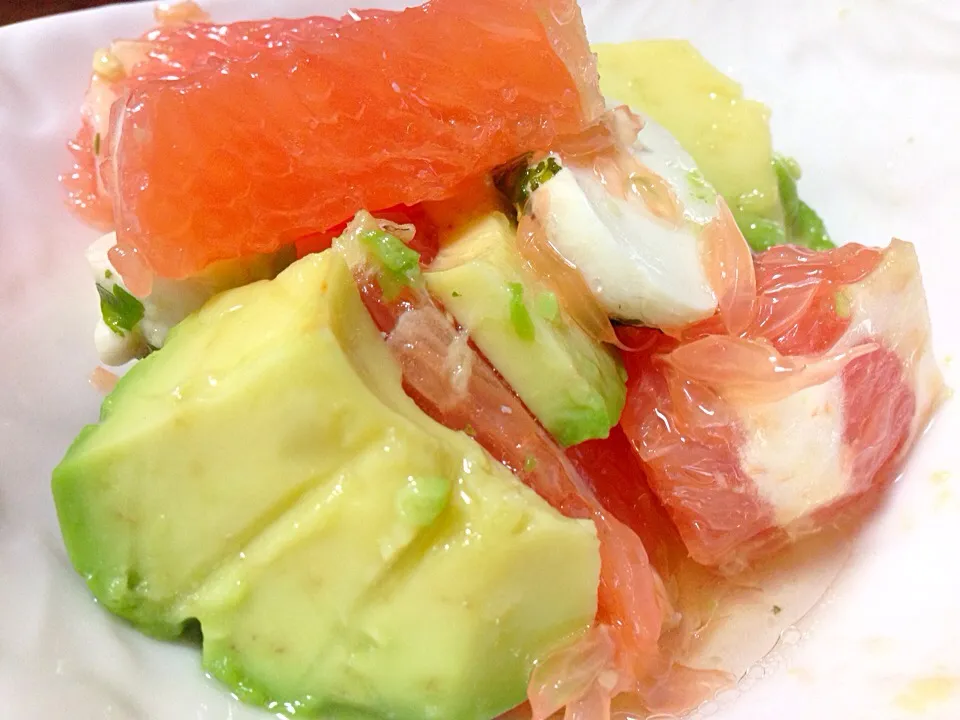 Avocado grapefruit mozzarella salad|yeni kartikasariさん