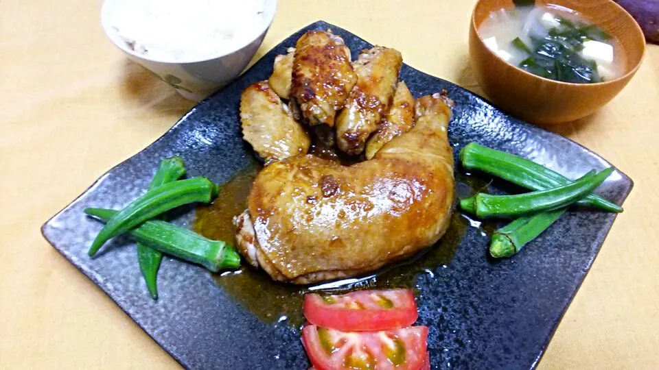 鳥モモ肉をフライパンでローストチキン☆|ゆっこさん