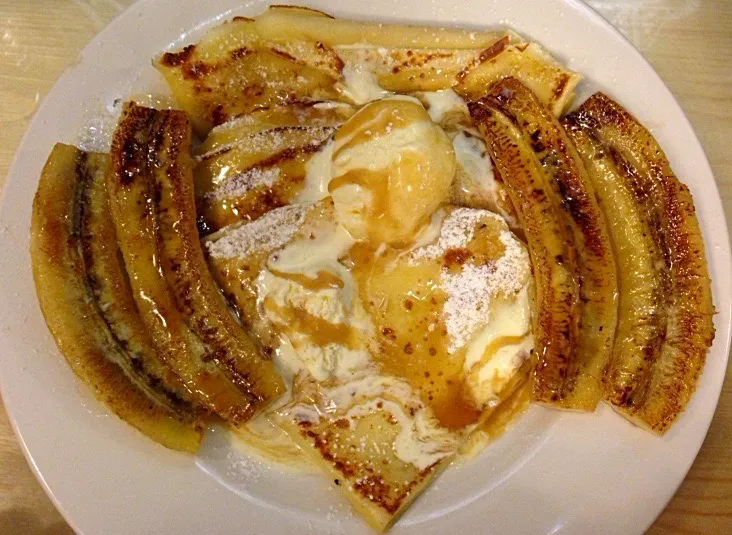 My banana caremal crepes|SJさん