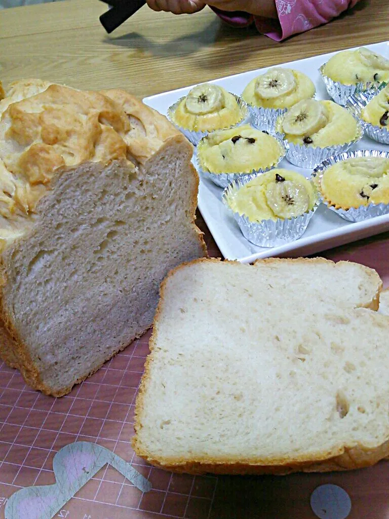 朝食…パン&バナナマフィン|Nakkoさん