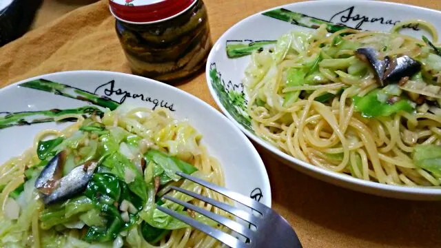 手作りアンチョビとキャベツのアーリオオーリオ♪|ゆっこさん