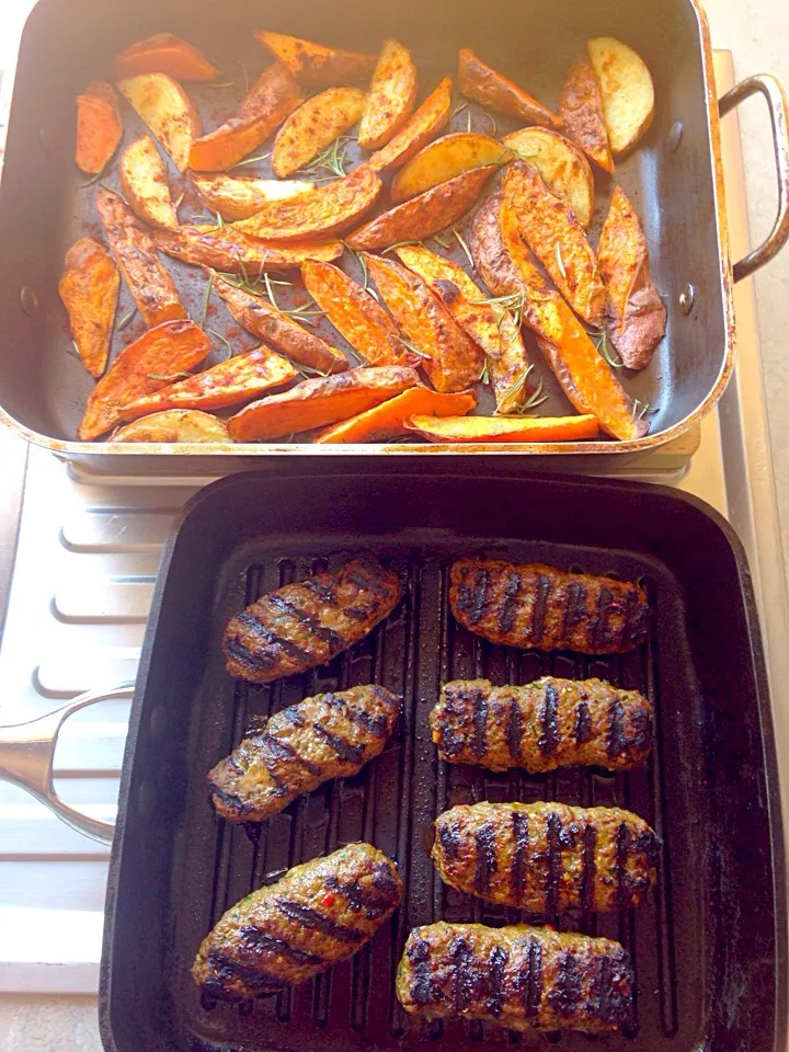 Spiced Beef Kofta + Sweet Potato Wedges|Chrisy Hillさん