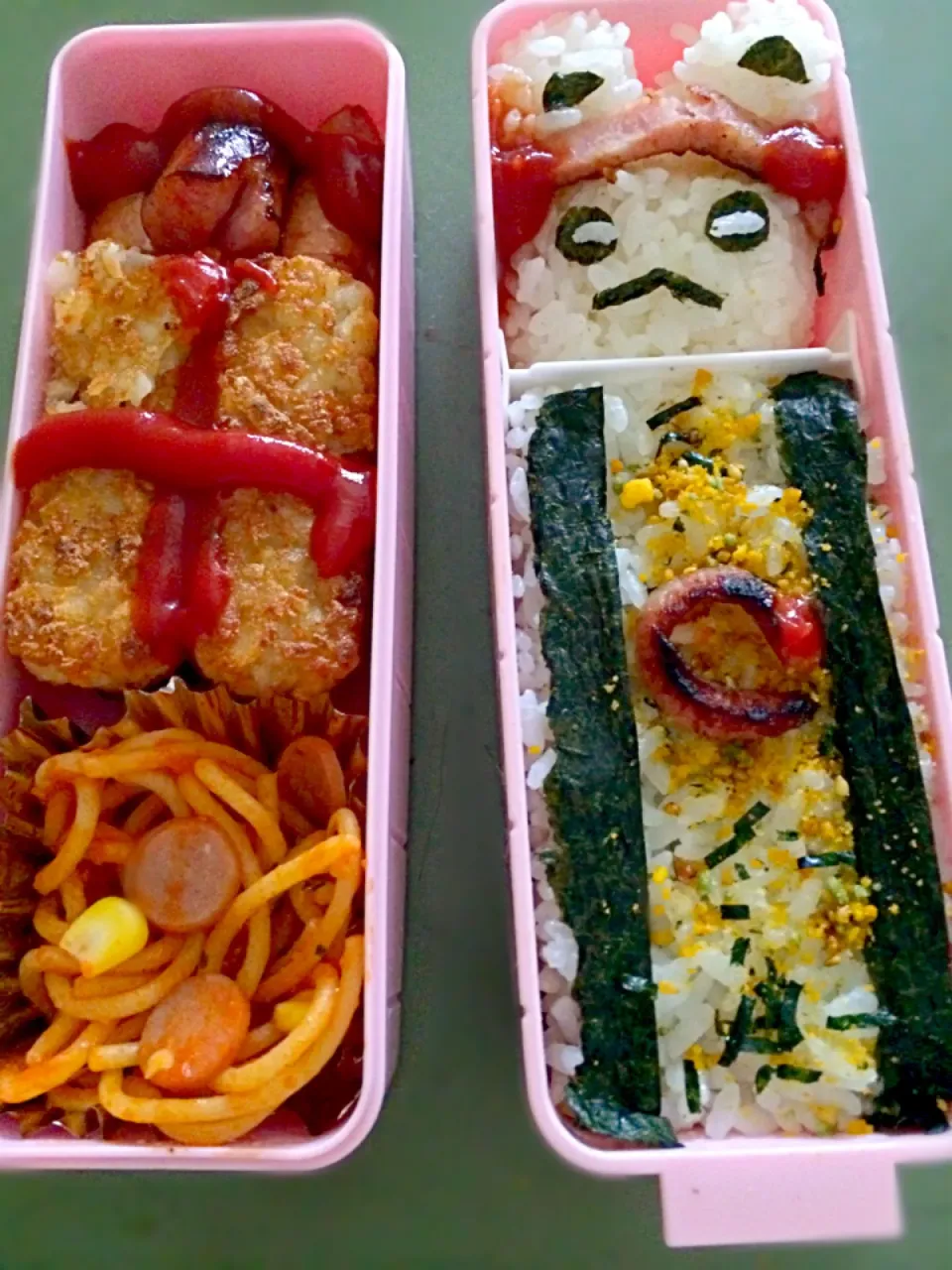 ピンクはちまきクマ弁当|ひかぽんさん