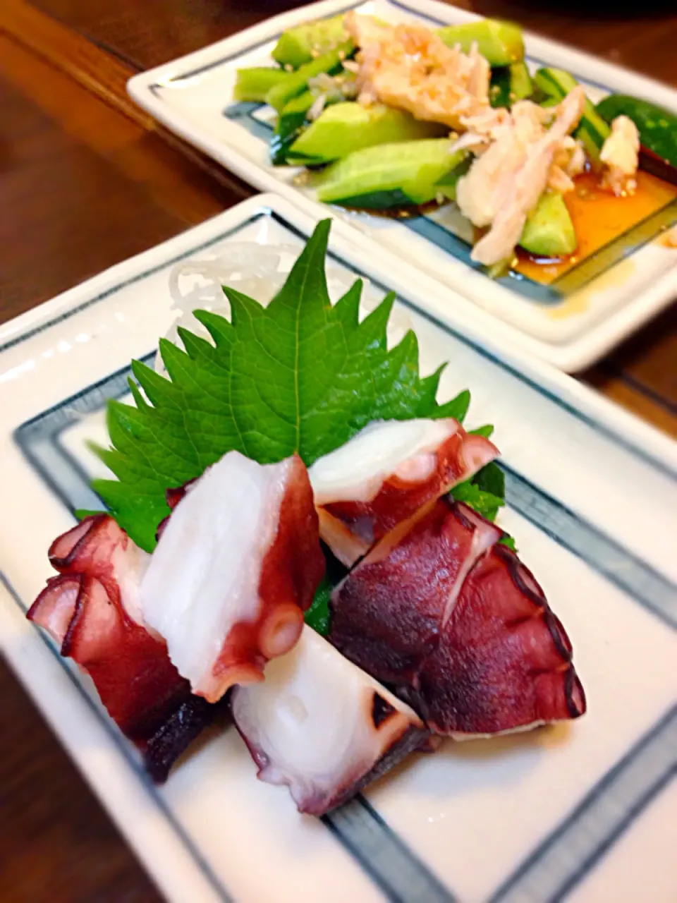 たこぶつ＆タタキキュウリの蒸し鶏乗せ|平原知宏さん