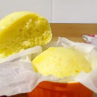 蒸しパン fluffy cheesy steam cake!|Yogina😁さん