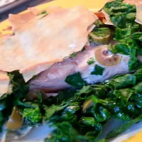 Snapdishの料理写真:#Salmon hidden in #spinach and thin puff pastry|Hans Stavleuさん