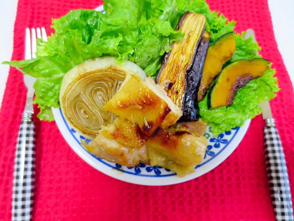 ✳︎ 焼き野菜とチキンのグリル ✳︎|ぜんたんさん