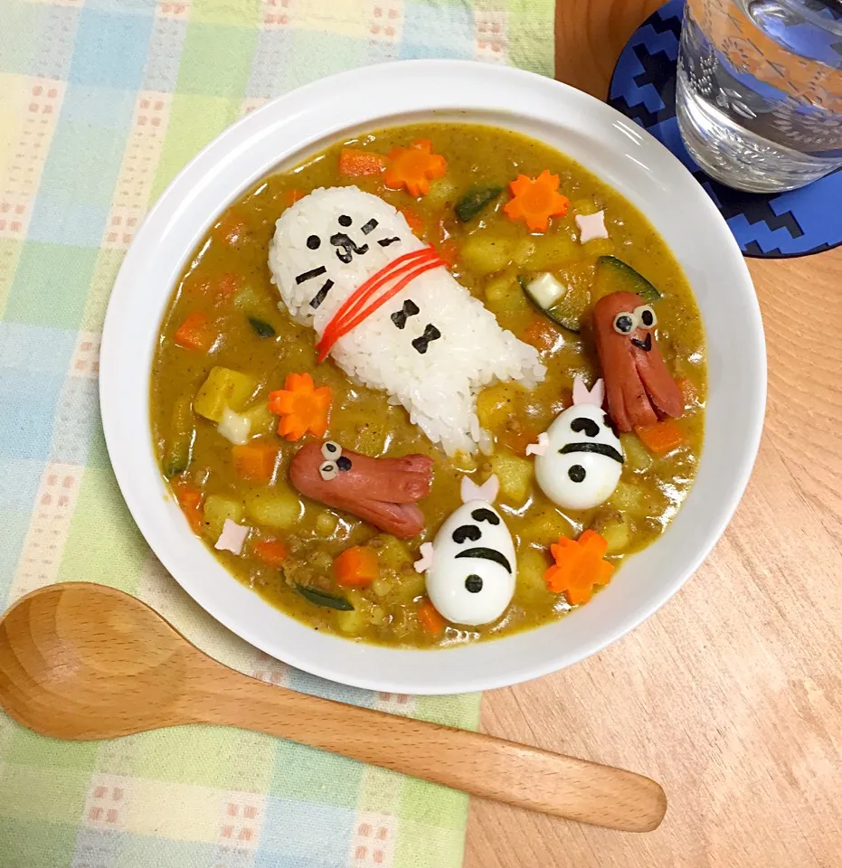 Seal swimming with octopus and fish curry|Kumigarさん