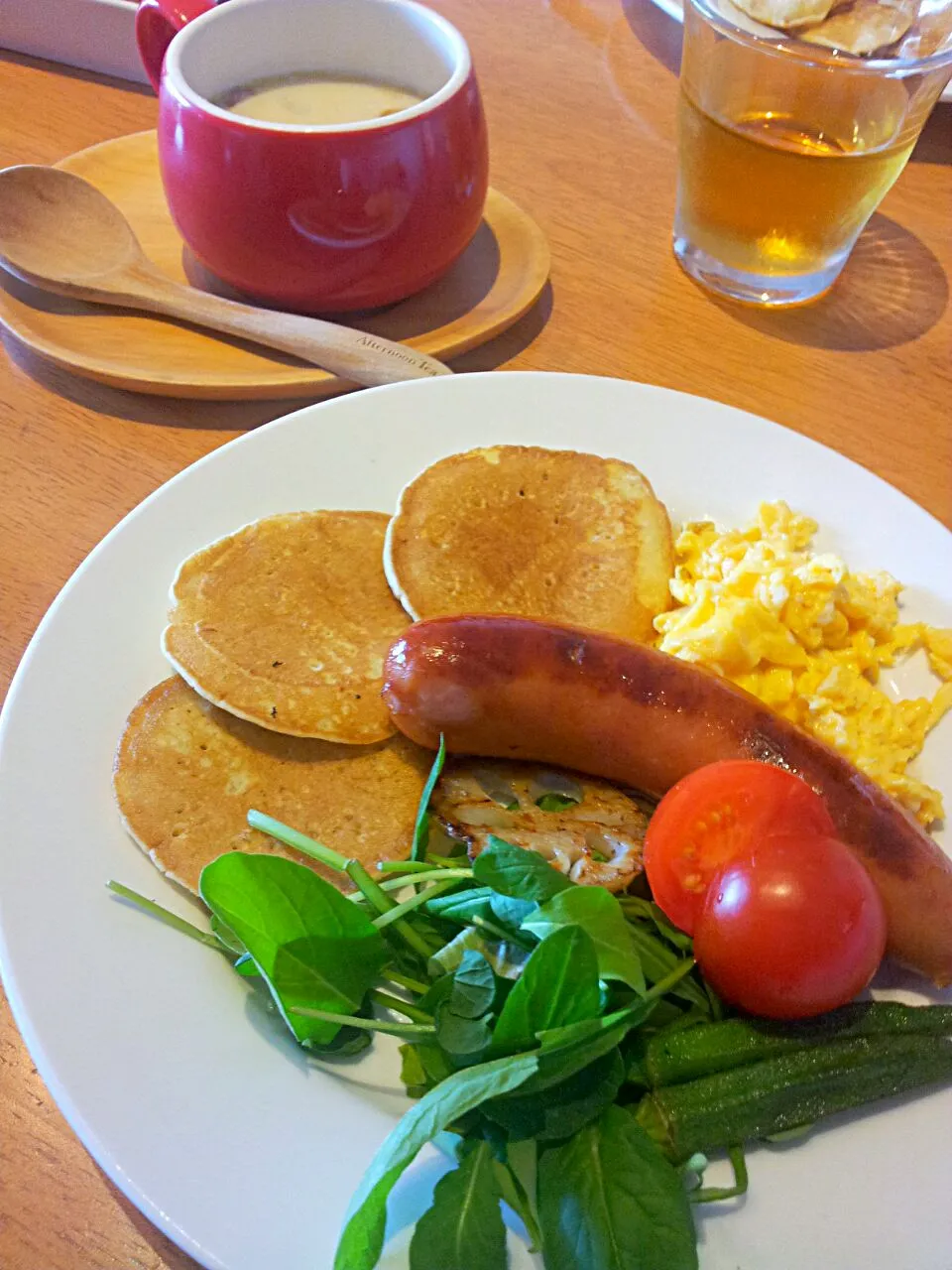 また作ってしまった！お食事 パンケーキ♪|ゆうちゃんさん