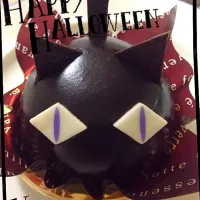 Snapdishの料理写真:ハロウィンの黒猫ケーキ|まみさん