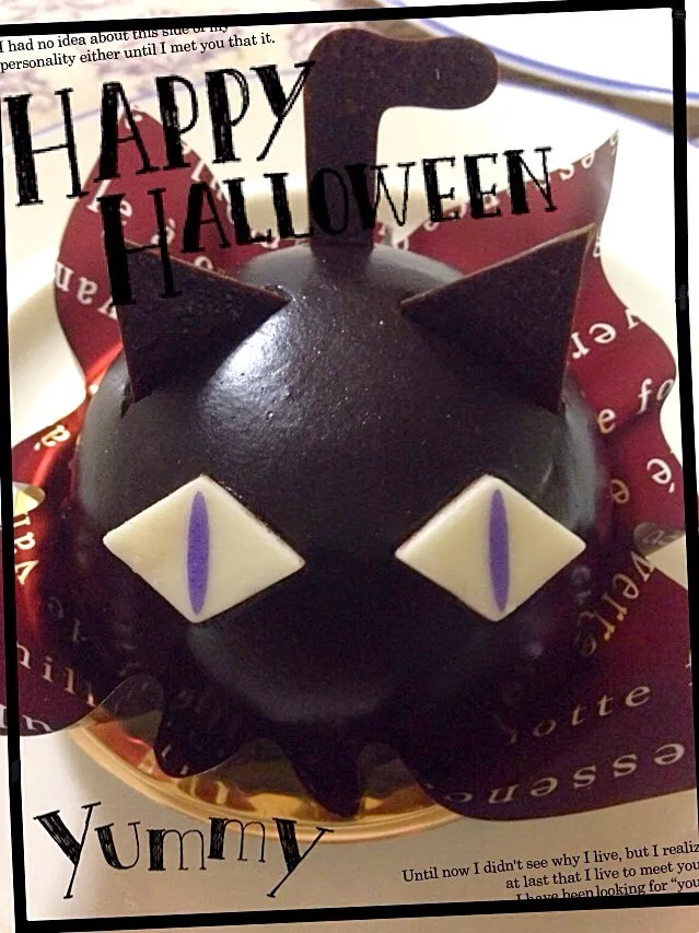 ハロウィンの黒猫ケーキ|まみさん