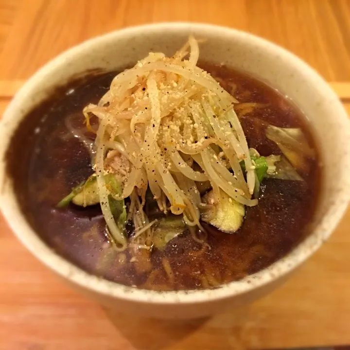 Snapdishの料理写真:嫁のナス醤油ラーメン|Yさん