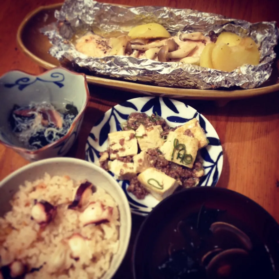 Snapdishの料理写真:10/5晩ごはん|Kenji Kinoshitaさん