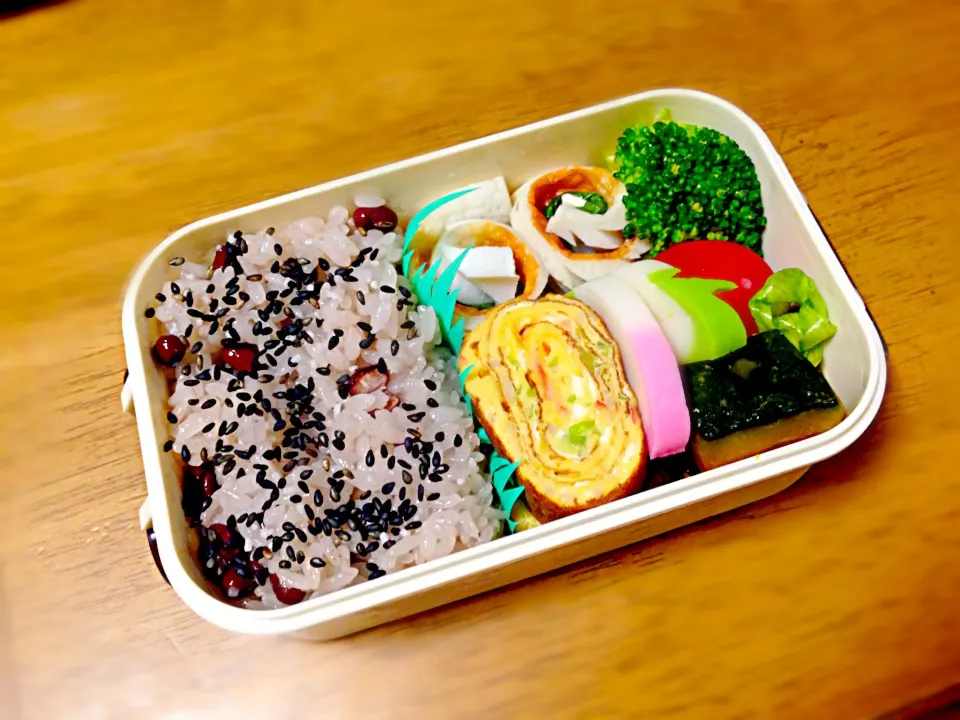 お赤飯弁当(^^)|くりちさん