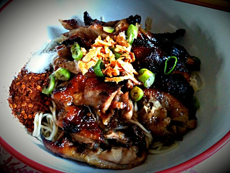 Roasted Duck with egg noodles.|Eveさん