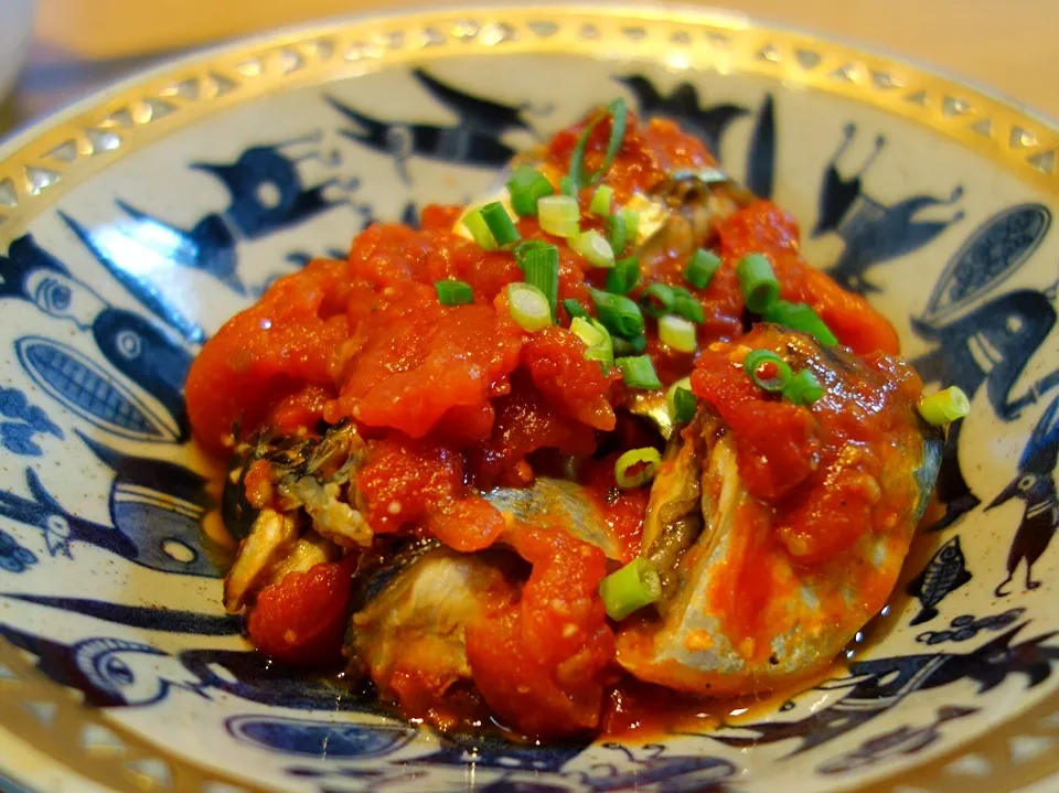 サンマのトマト煮！簡単！美味！台風関東上陸の模様.....|バジル🌿さん