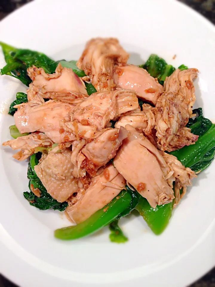 Green mustard cold chicken dish|Allissa Zhaoさん