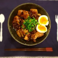 Snapdishの料理写真:照り焼き鶏タマ丼！|Chie N⭐さん