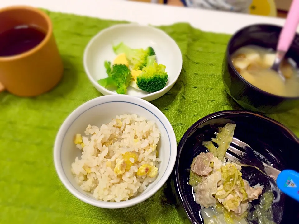 1歳半息子の夕飯|ひなっこさん