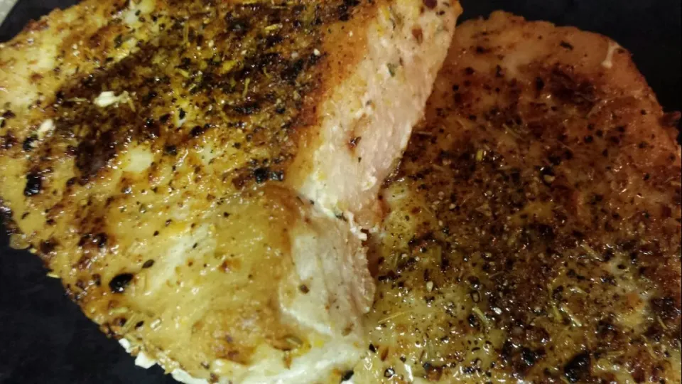 Tuna steaks (look like pork chops, don't they)|Culinary Kissesさん