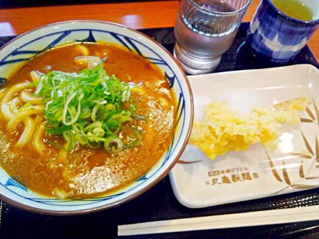 釜揚げカレーうどんwith海老天　＠丸亀製麺|うたかた。さん