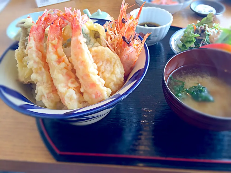 大物天丼セット。|えすとさん