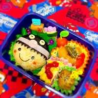 Snapdishの料理写真:今日の幼稚園弁当❁.*⋆✧°(●´ᆺ`)|megさん