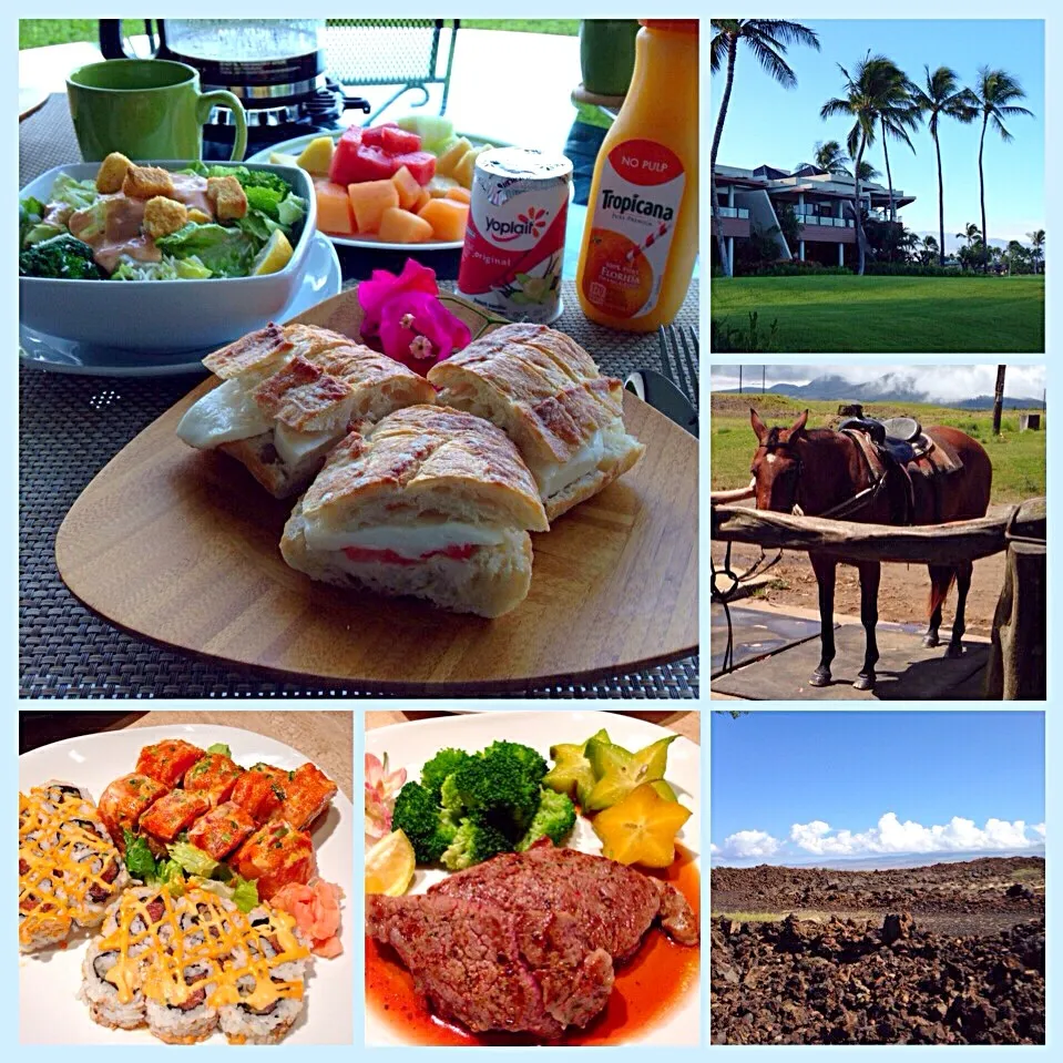 Snapdishの料理写真:Hawaiiでもキッチンにいます🍳 朝食＆夕飯  マウナラニ⑤|もとぱんさん