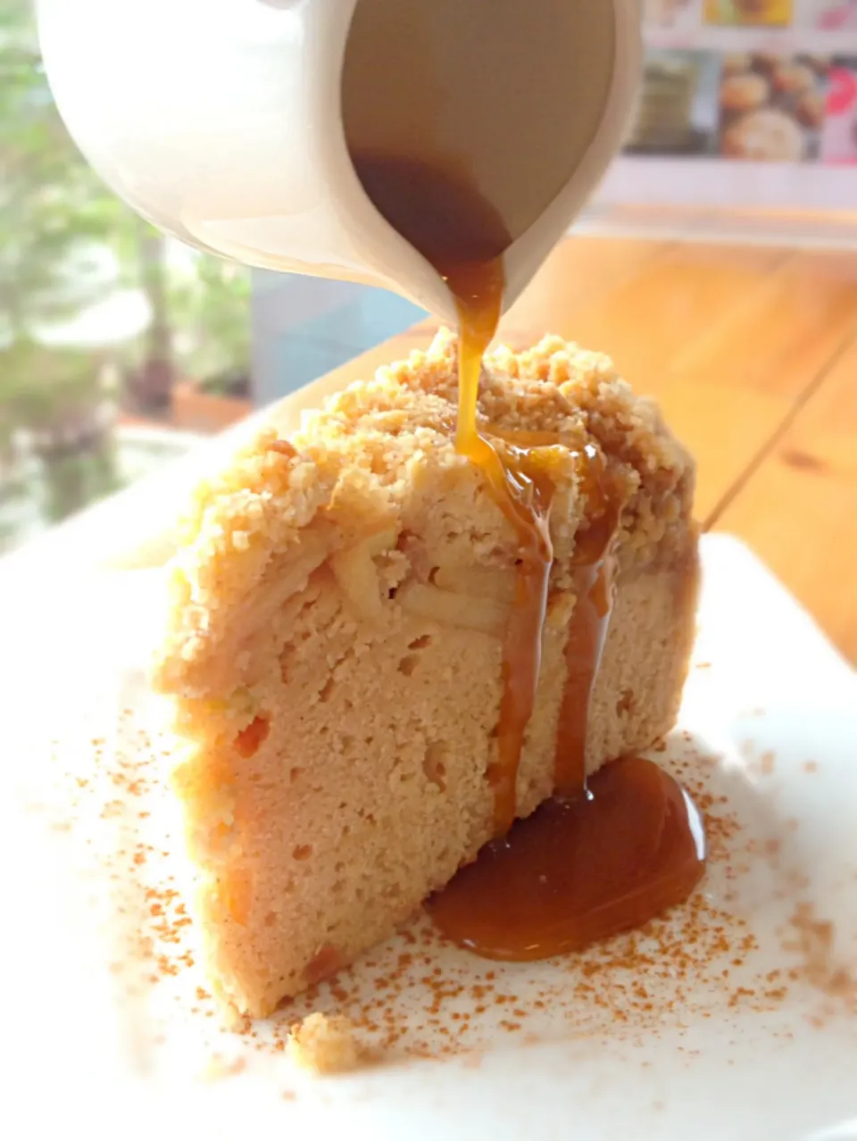 Apple caramel crumble cake|Je T'en Prie Coffeeさん