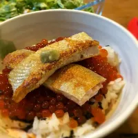 コストコで買った筋子で鮭いくら丼|うりさん