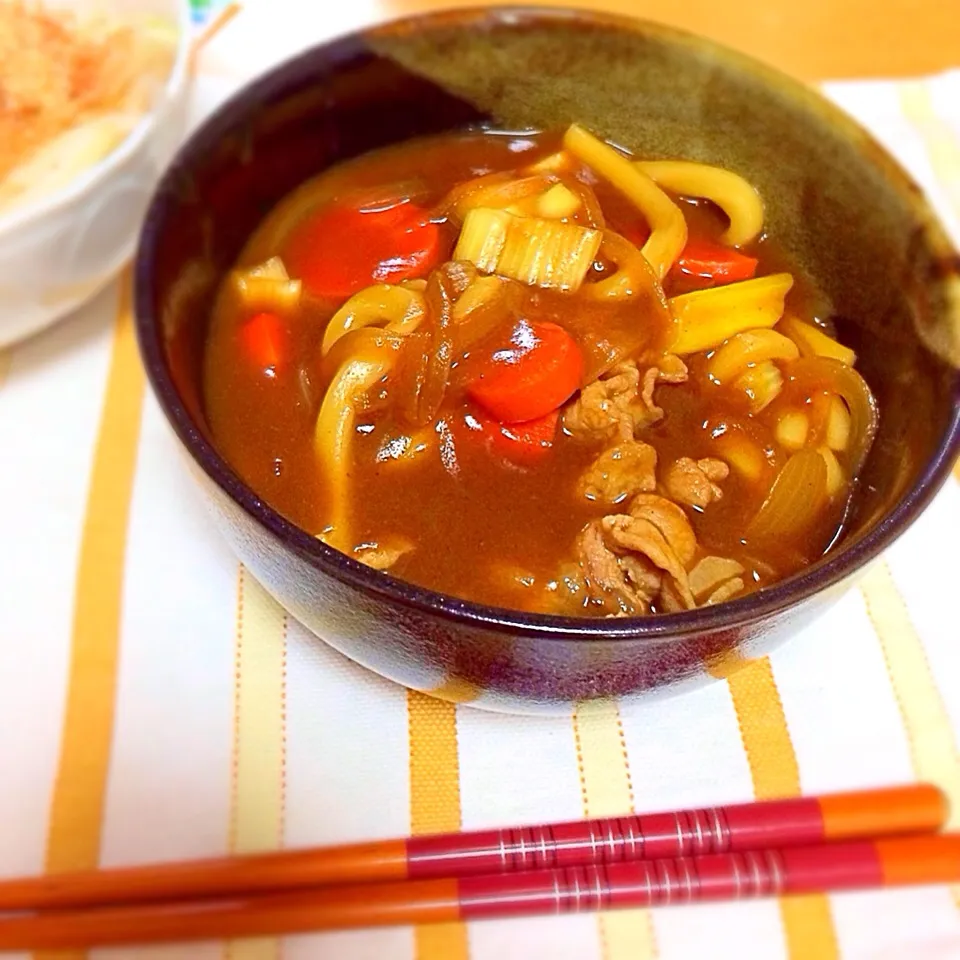 和風だしのカレーうどん💕|まなさん