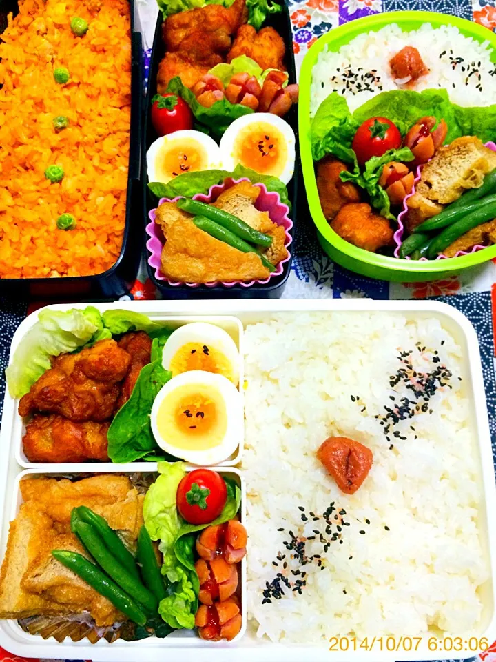 今日の３個弁当〜2014.10.7|こんぺいとうさん