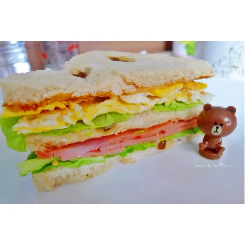 Snapdishの料理写真:Sandwich Brown Bear^^|Sawako Todokeさん