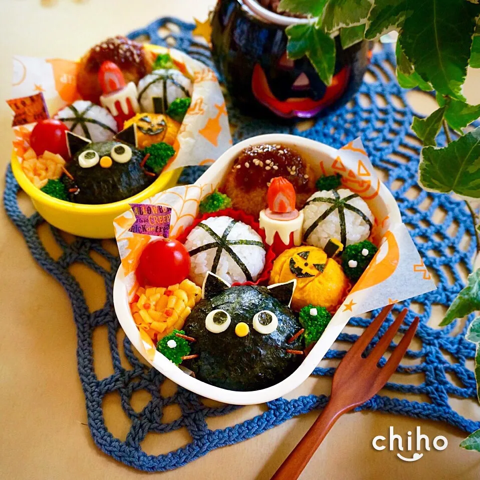 黒猫てまり弁当♡|chihoさん