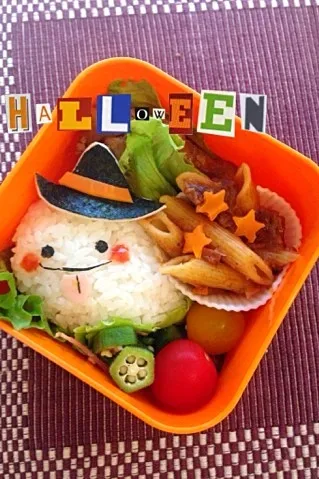 ハロウィンのお弁当 手羽元煮込み入り|アビーさん