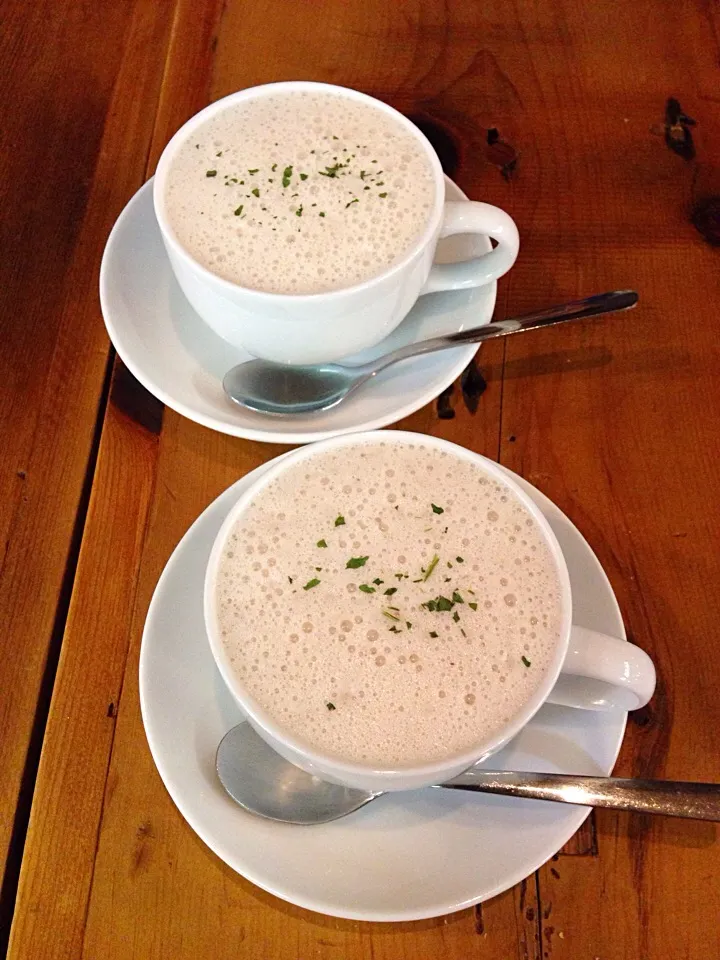 しいたけスープ カプチーノ仕立て|ハギーさん