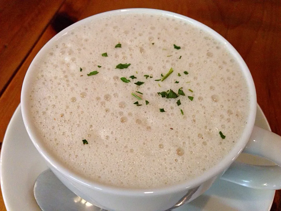 しいたけスープ カプチーノ仕立て|ハギーさん