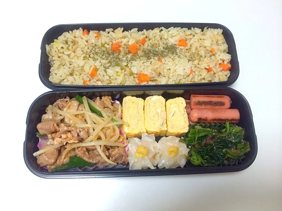 豚ともやしの辛味噌炒め弁当♪|Michiko  Arakiさん