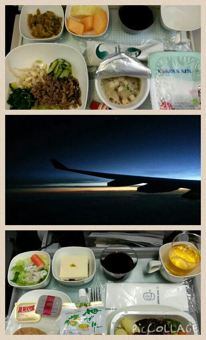 大韓航空　機内食　成田ーホノルル
Korean air inflight meal Narita - Honolulu|BUBUさん