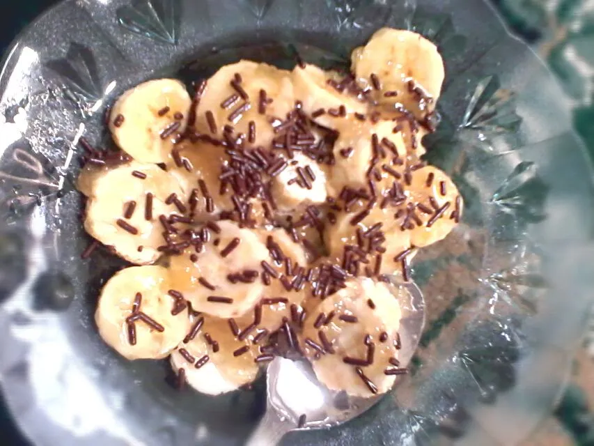 pisang selai nanas tabur coklat ^_^|ellaさん