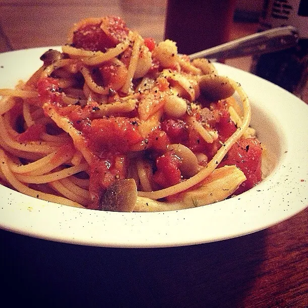 Leftover pasta for breakfast. 残り物パスタ、今日の朝ごはん|Yuka Nakataさん