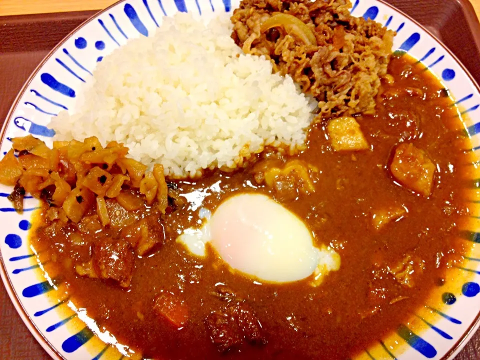 おんたま牛あいがけカレー648円也atすき家等々力駅前店|秋山知隆さん