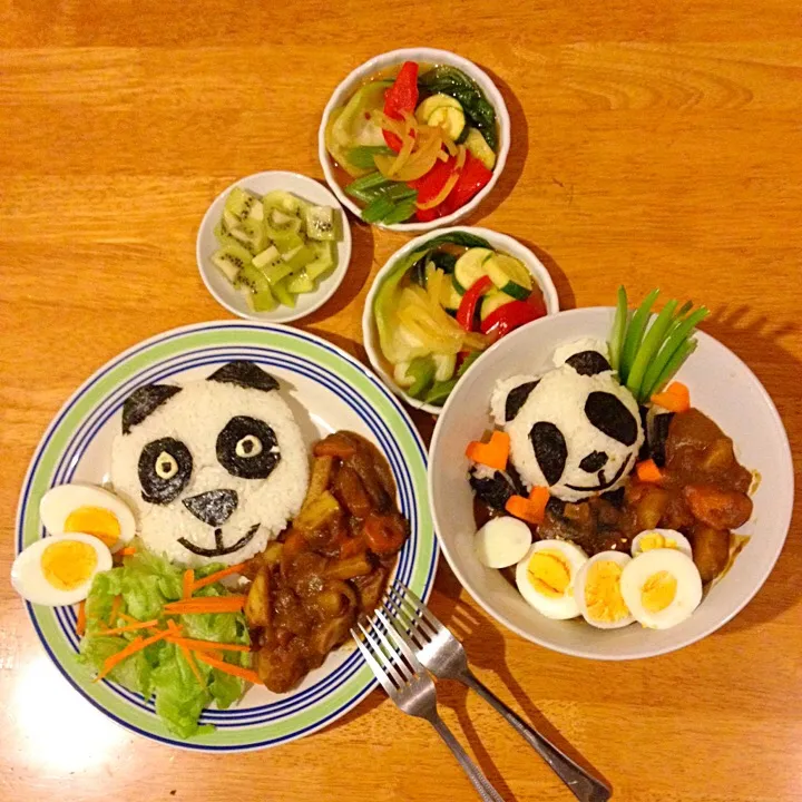 Panda Curry for my girlfriend|Tomo Hitoさん